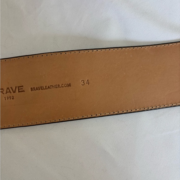 Brave Beltworks Black Leather women’s Belt with Square Buckle - Picture 5 of 7